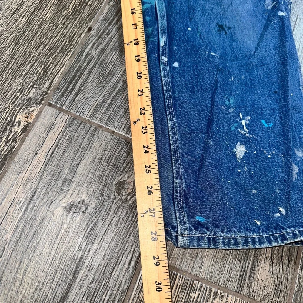 Carhartt VTG Painter Pants Denim Blue Workwear Jeans Distressed Grunge‎ Artcore